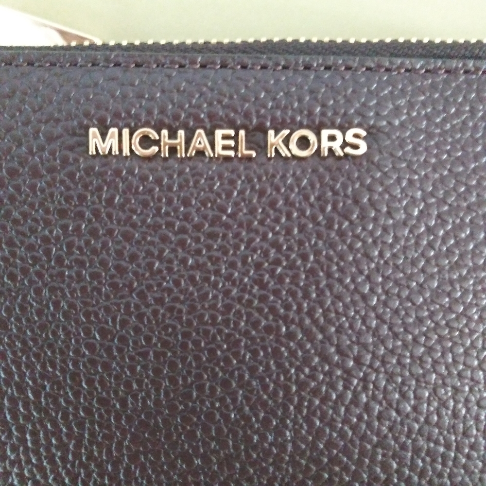 NWT MICHAEL KORS JET SET LEATHER SMALL COIN PURSE - Picture 3 of 8
